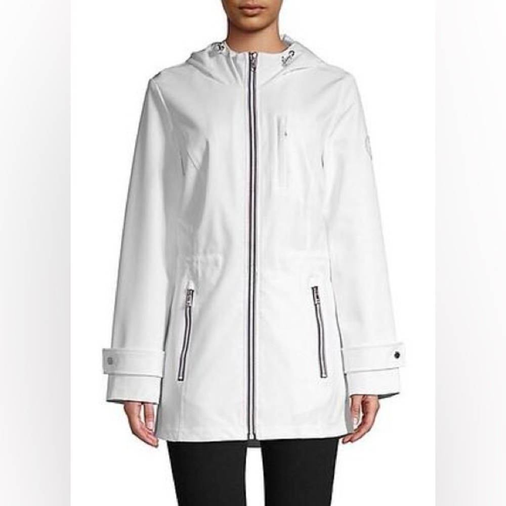 Tommy Hilfiger Size L Windbreaker Jacket - White